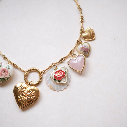 ALL heart vintage unique necklace-customization