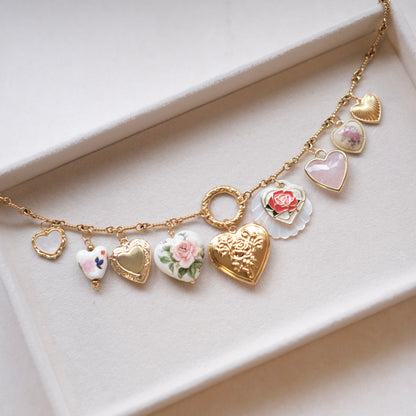 ALL heart vintage unique necklace-customization