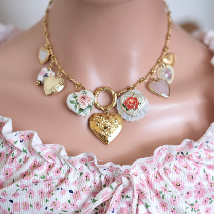 ALL heart vintage unique necklace-customization