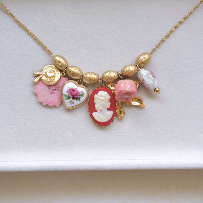 Rose vintage pendant-customization