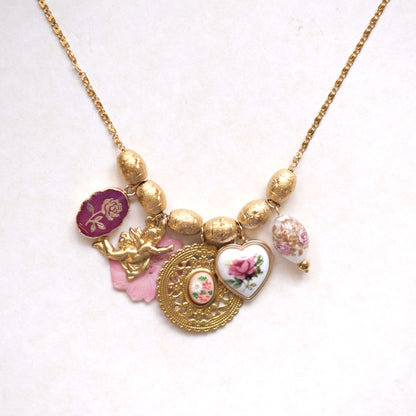 Floral vintage pendant-customization