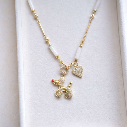 Gold Jewelry Aesthetic: Cute Handmade Lucky Charm Necklaces