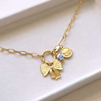 Gold Jewelry Aesthetic: Cute Handmade Lucky Charm Necklaces