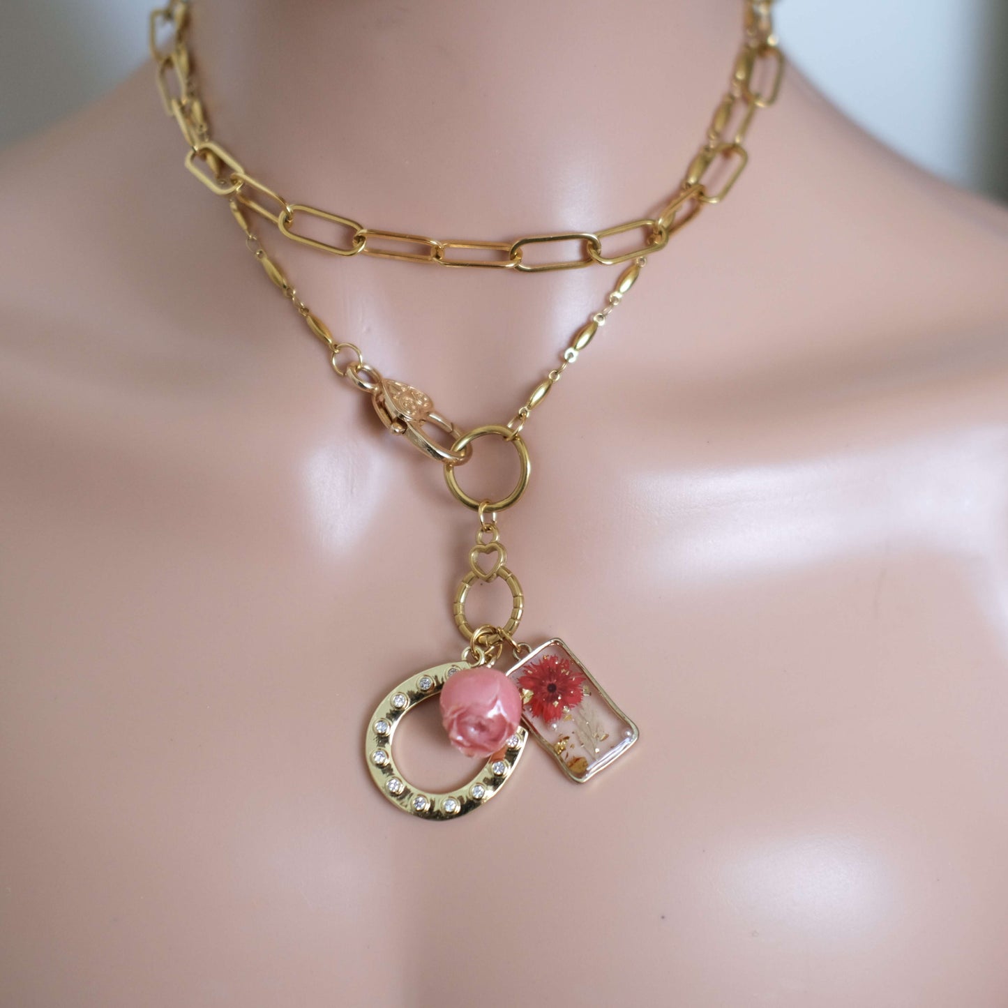 Floral Charm Necklace