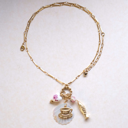 5 Gold Jewelry Aesthetic: Cute Handmade Lucky Charm Necklaces