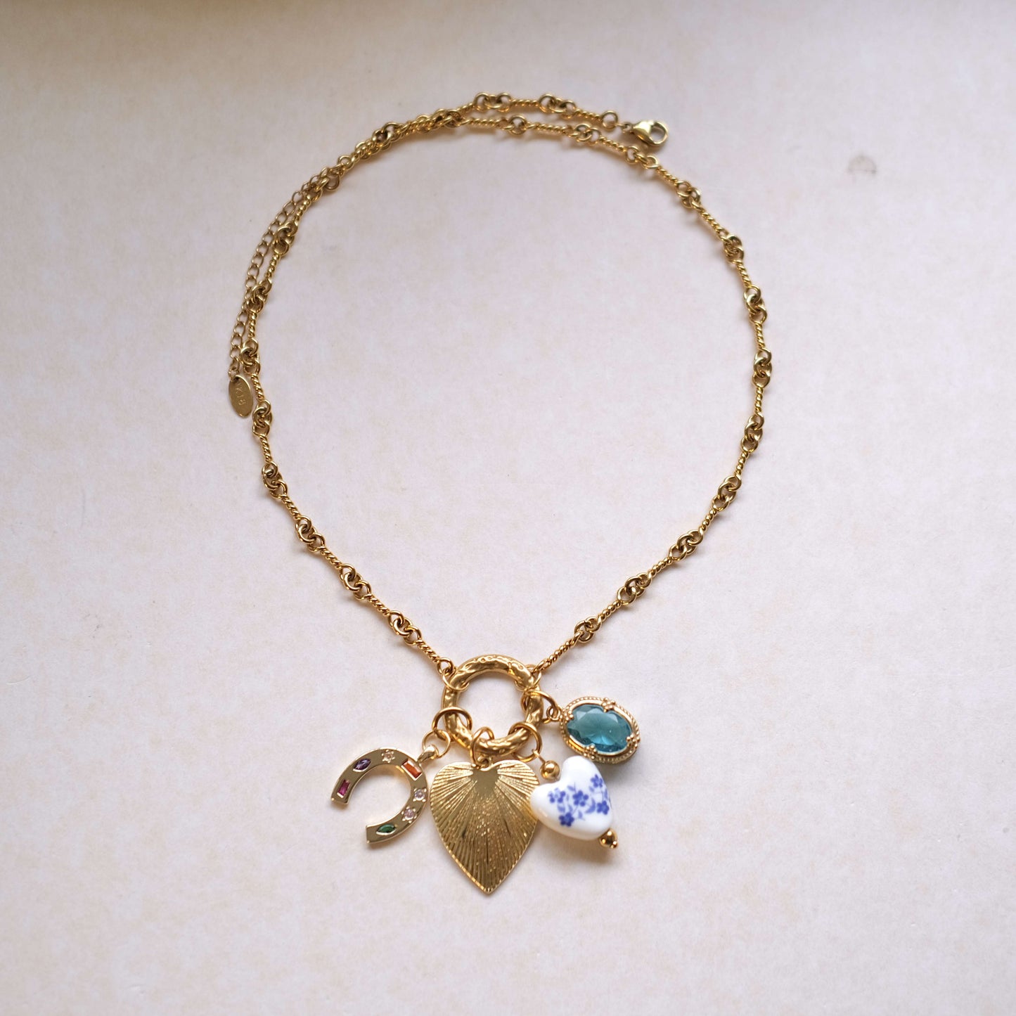 5 Gold Jewelry Aesthetic: Cute Handmade Lucky Charm Necklaces