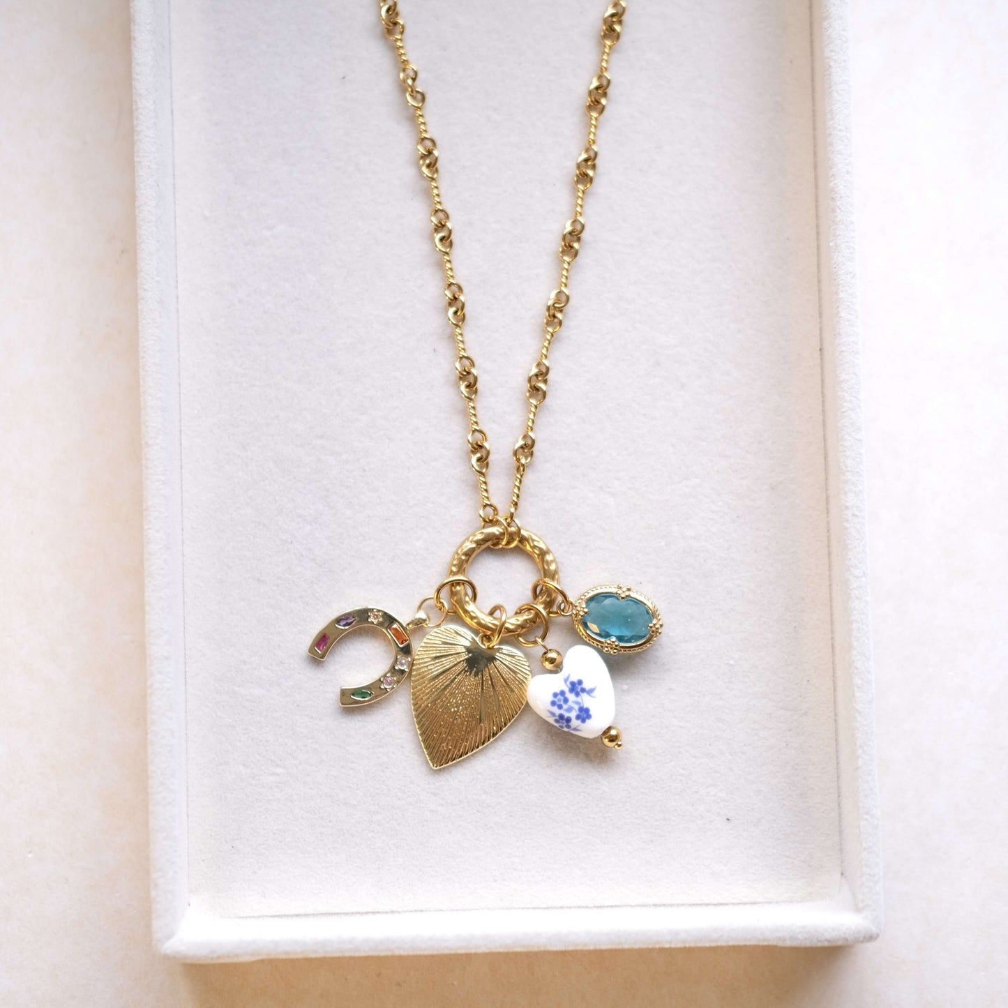 5 Gold Jewelry Aesthetic: Cute Handmade Lucky Charm Necklaces