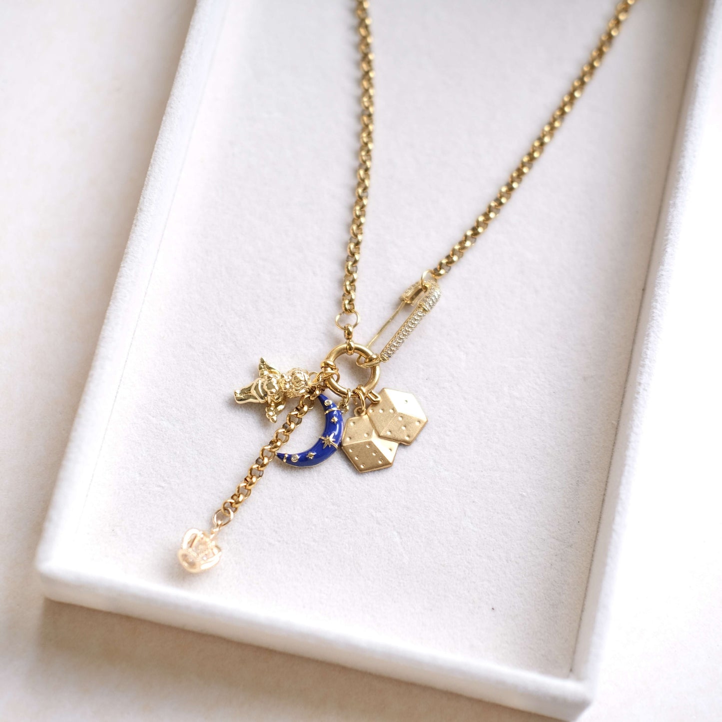 5 Gold Jewelry Aesthetic: Cute Handmade Lucky Charm Necklaces