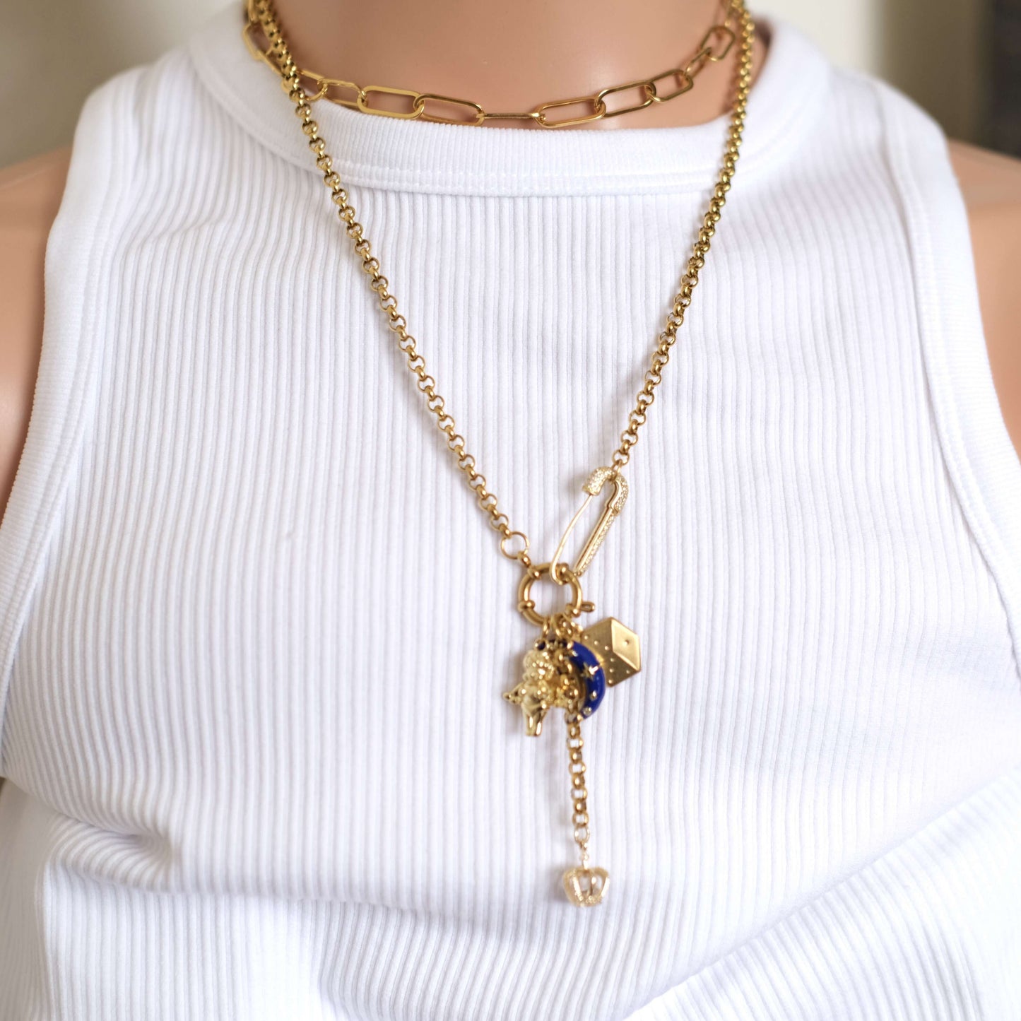 5 Gold Jewelry Aesthetic: Cute Handmade Lucky Charm Necklaces