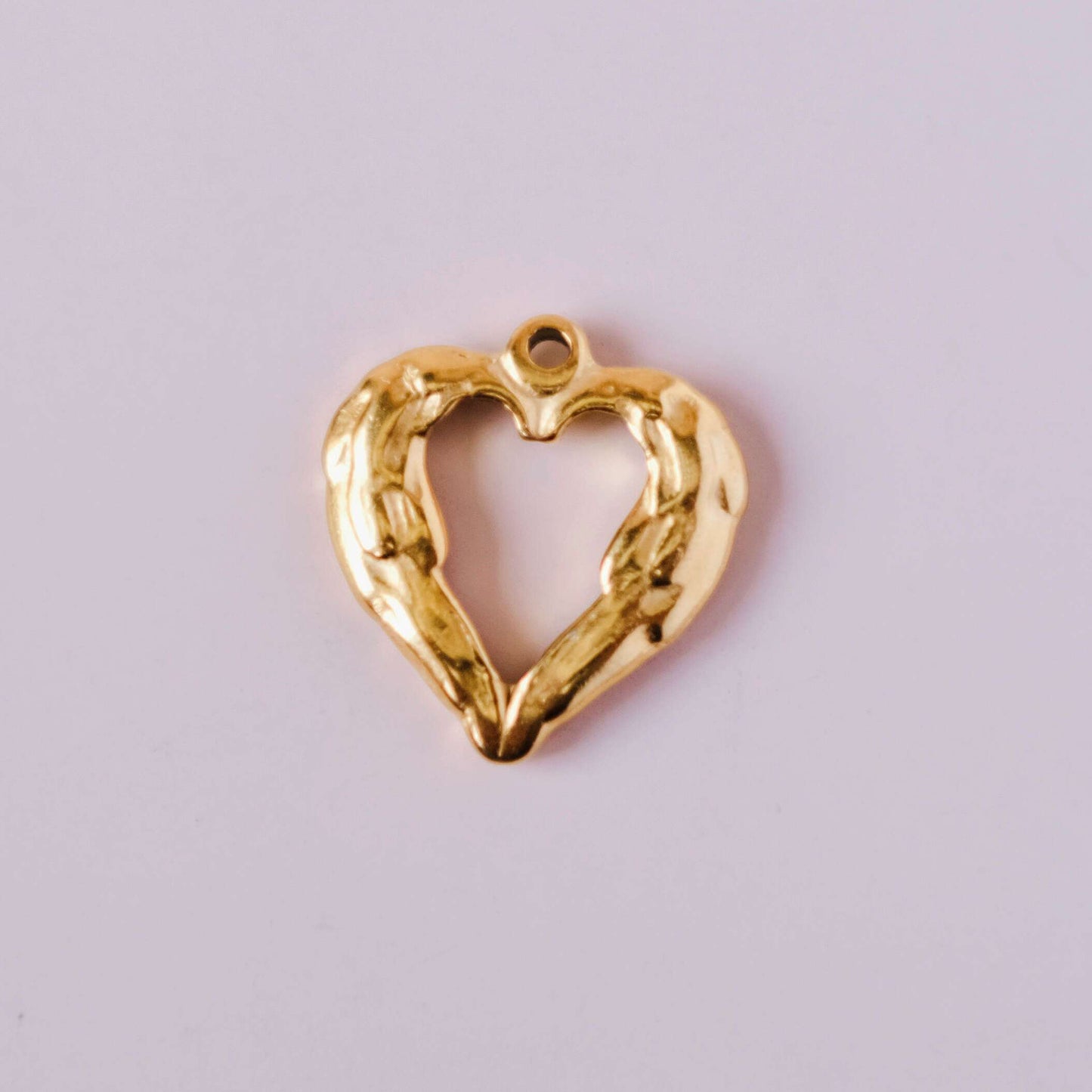 gold Heart interchangeable Charm Pendant colllection