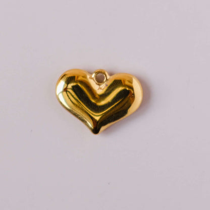 gold Heart interchangeable Charm Pendant colllection