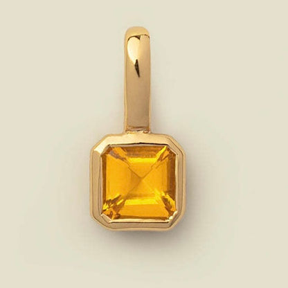 Birthston Zircon Charm Pendant