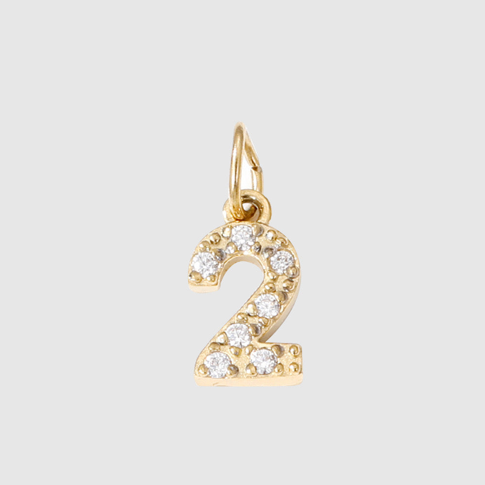 Numbers charms pendant