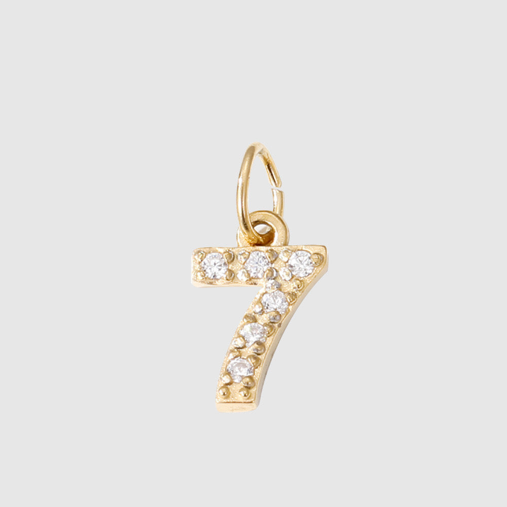 Numbers charms pendant