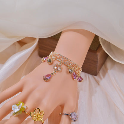 purple Zircon bells bracelet jewelry fashion woman